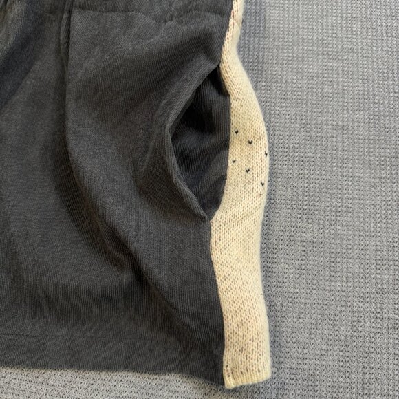 Davi & Dani Womens Size M Gray Jacket Southwestern Aztec Corduroy Boho Shacket - Picture 8 of 16